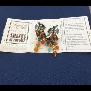 “Snacks the Ritz” Little Fish Cakes, Earrings